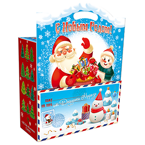 Сладкий подарок «Письмо Мороза с играми» 300г Премиум