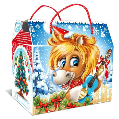 Подарок с конфетами «Сумочка Гитарист» 600г Стандарт