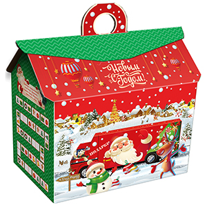 Подарок кондитерский «Новогодний переполох» 800г Стандарт